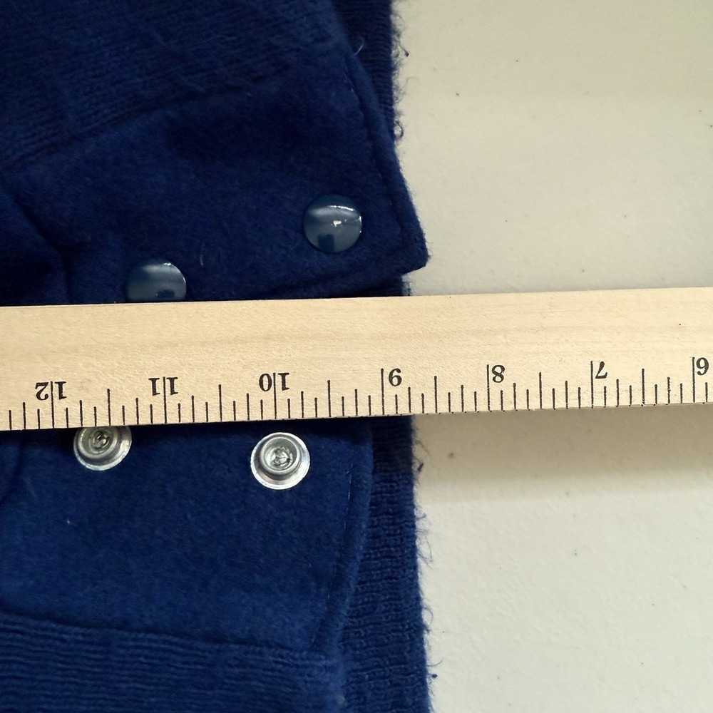Neff letterman Varsity Jacket XL Wool Blend Blue Snap Button Vintage Sample - Picture 13 of 15